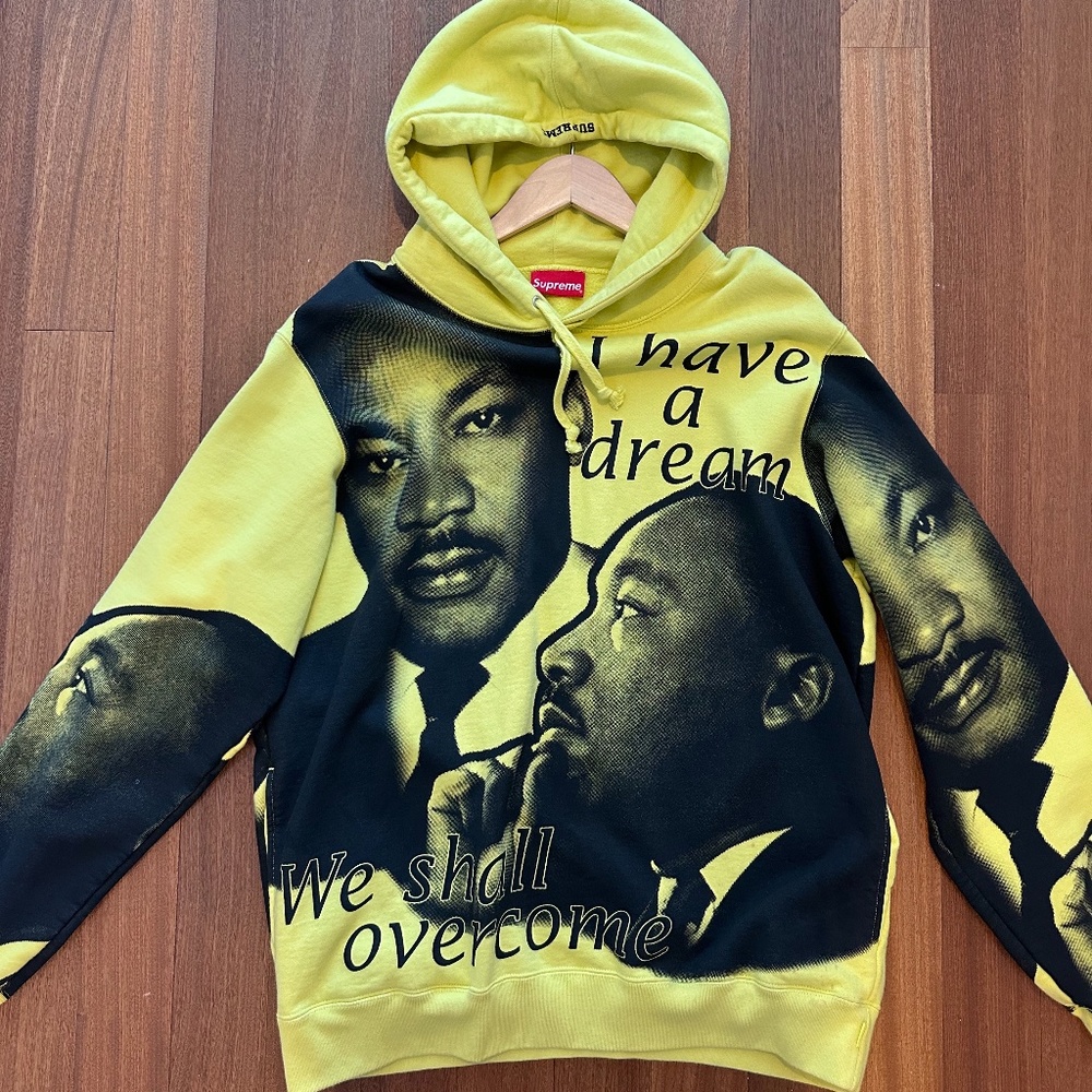 Supreme MLK Yellow Hoodie
